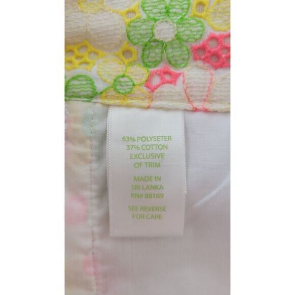 Lilly Pulitzer Sloane Shorts Multi Floral Sunbonnet Lace - Picture 4 of 4